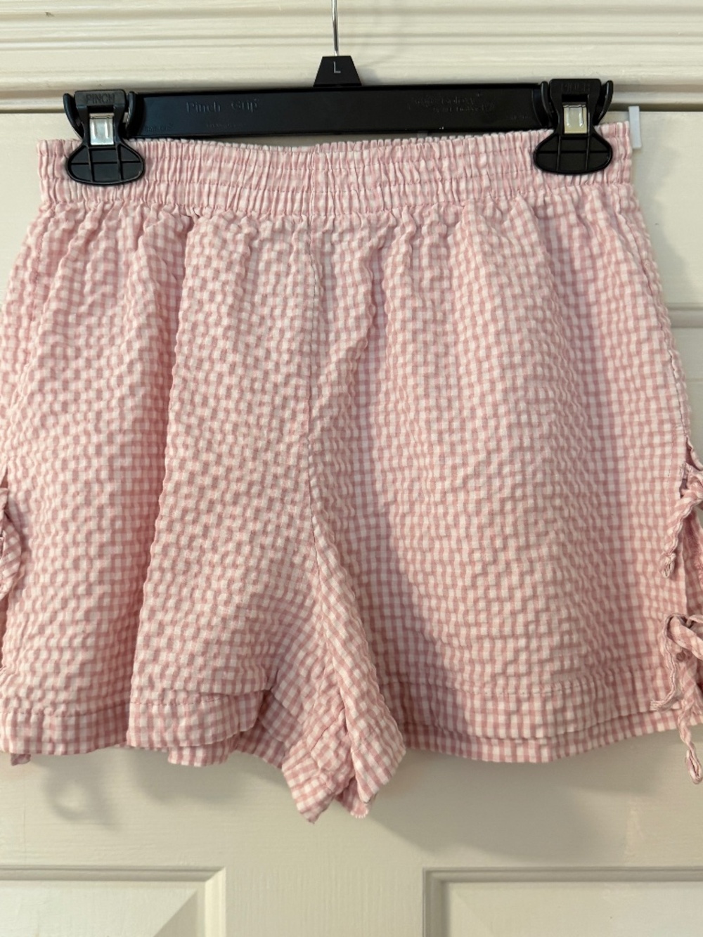 Better Together Dreamy Nights Pink Gingham Pajama Short Women's Medium Lounge